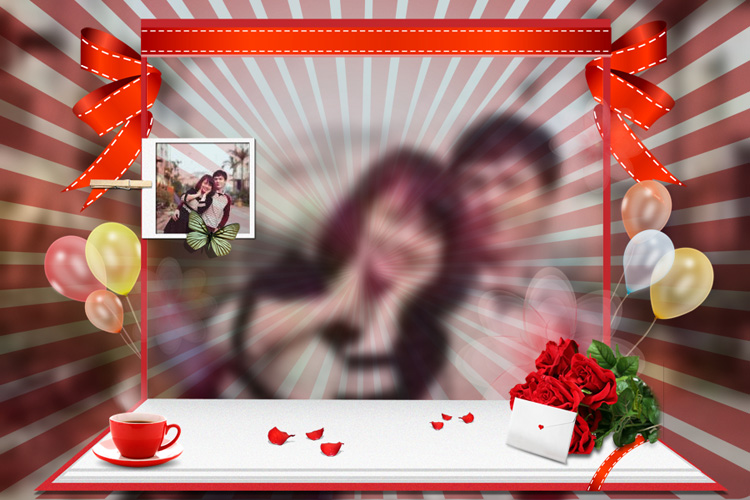 Valentine photo frame