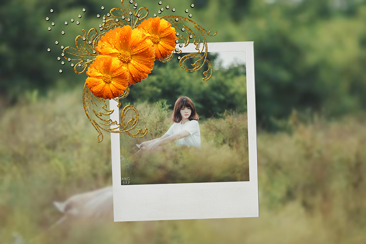 Flower photo frame 2