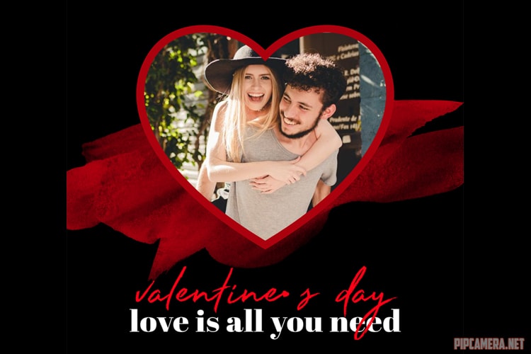 Heart Love Photo Frame for Valentine's Day